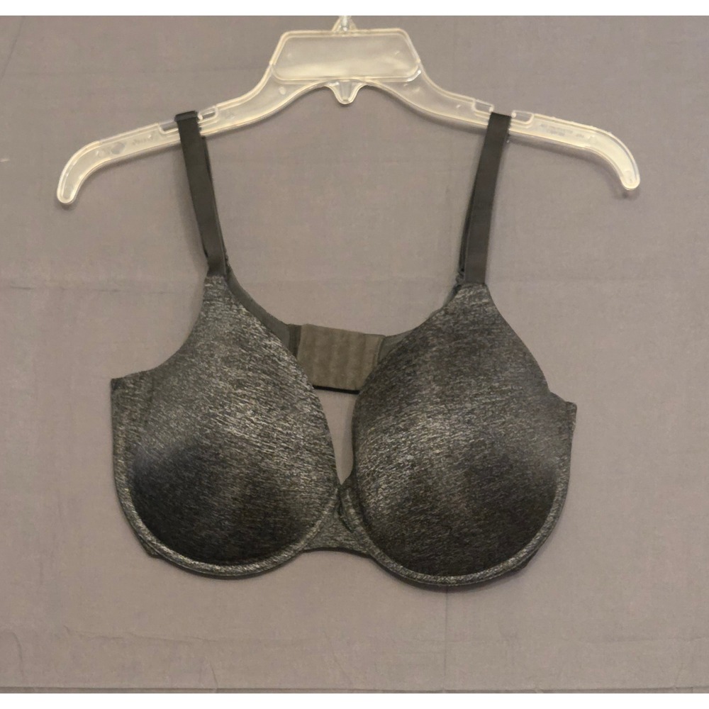 Victoria's Secret Uplift Semi Demi Bra Women's Size‎ 38DDD Black Gray